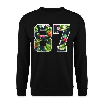 87 - Sweat-shirt Unisexe - noir - Devant - Alina (178cm) & Michal (187cm)