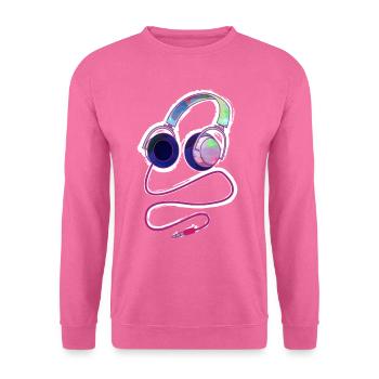 Kopfhoerer - Unisex Pullover - Pink - Vorne