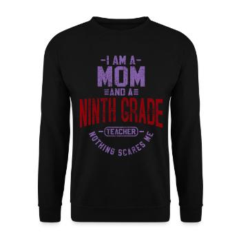 Lehrerin - Unisex Pullover - Schwarz - Vorne - Alina (178cm) & Michal (187cm)