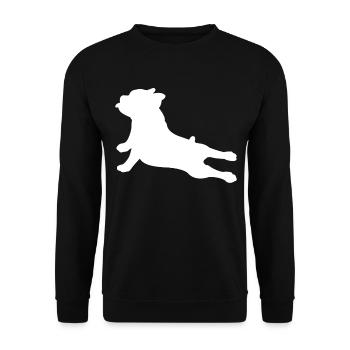 bouledogue - Sweat-shirt Unisexe - noir - Devant - Alina (178cm) & Michal (187cm)