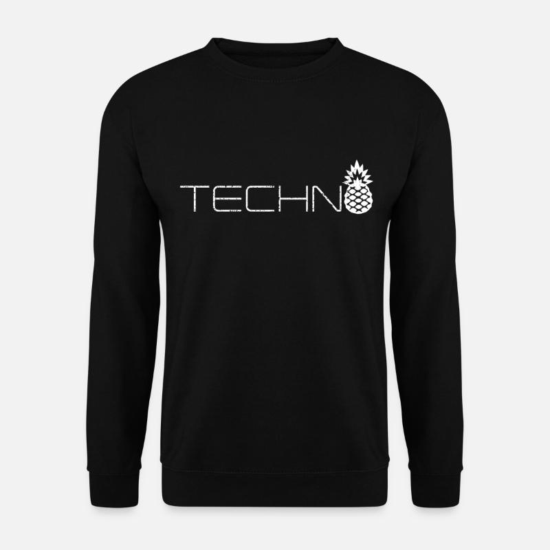 Ananas Techno - Sweat-shirt Unisexe - noir