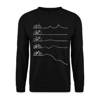 Biker - Sweat-shirt Unisexe - noir - Devant - Alina (178cm) & Michal (187cm)
