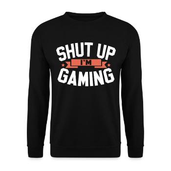 Gamer - Sweat-shirt Unisexe - noir - Devant - Alina (178cm) & Michal (187cm)