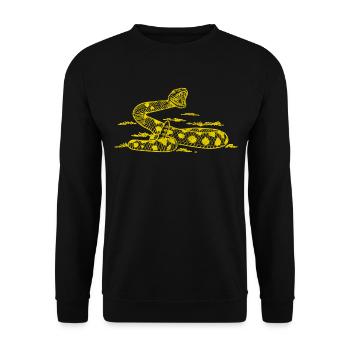 Snake Viper Rattlesnake - Unisex Sweatshirt - black - Front - Alina (178cm) & Michal (187cm)