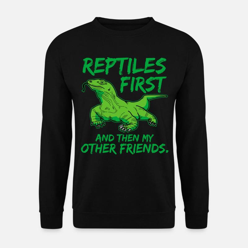 Reptilien - Unisex Pullover - Schwarz