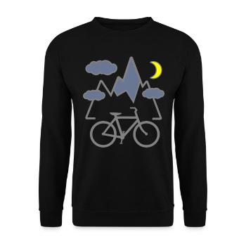 Natur - Unisex Pullover - Schwarz - Vorne - Alina (178cm) & Michal (187cm)