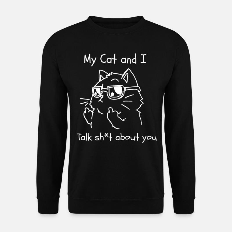 my cat and i 01 - Unisex Pullover - Schwarz