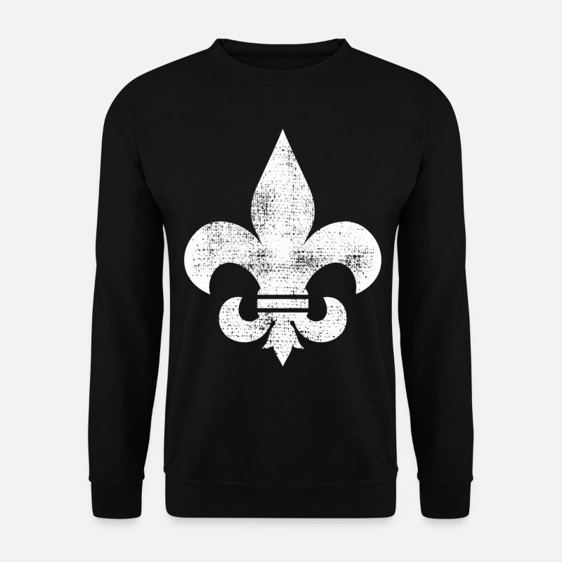 FLEUR DE LIS T Shirt - Unisex Pullover - Schwarz
