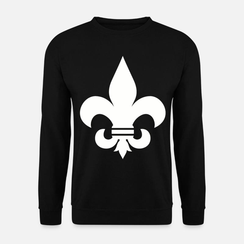 FLEUR DE LIS SHIRT - Unisex Sweatshirt - black
