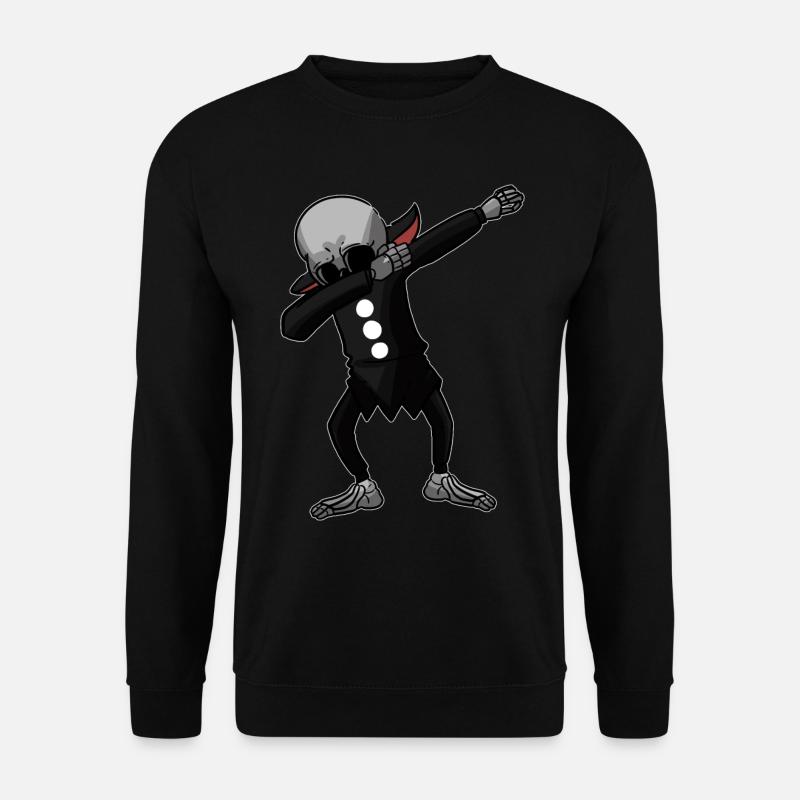 Halloween Dabbing Skeleton - Unisex Sweatshirt - black