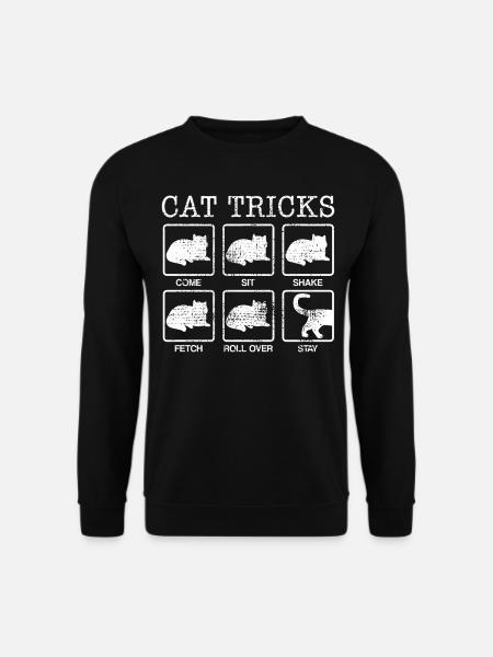 Katzen Kunststuecke - Unisex Pullover - Schwarz