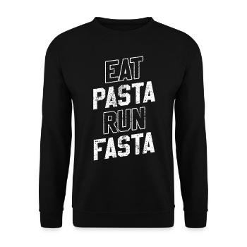 Pasta Pasta Italian - Unisex Sweatshirt - black - Front - Alina (178cm) & Michal (187cm)
