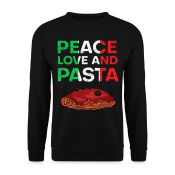 noodles - Unisex Sweatshirt - black - Front - Alina (178cm) & Michal (187cm)