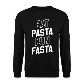 Pasta Pasta - Unisex Sweatshirt - black - Front - Alina (178cm) & Michal (187cm)