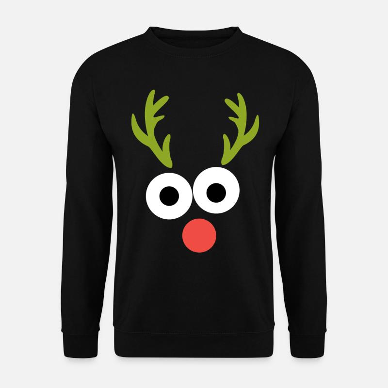 Rentier - Unisex Pullover - Schwarz