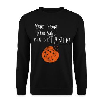 Tante Mama Baby Suess - Unisex Pullover - Schwarz - Vorne - Alina (178cm) & Michal (187cm)