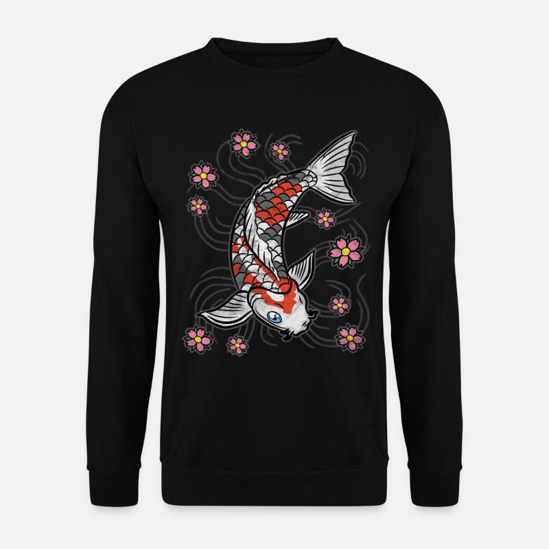 Koi fish carp pond - Unisex Sweatshirt - black