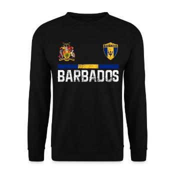 Barbados Trikot - Unisex Pullover - Schwarz - Vorne - Alina (178cm) & Michal (187cm)