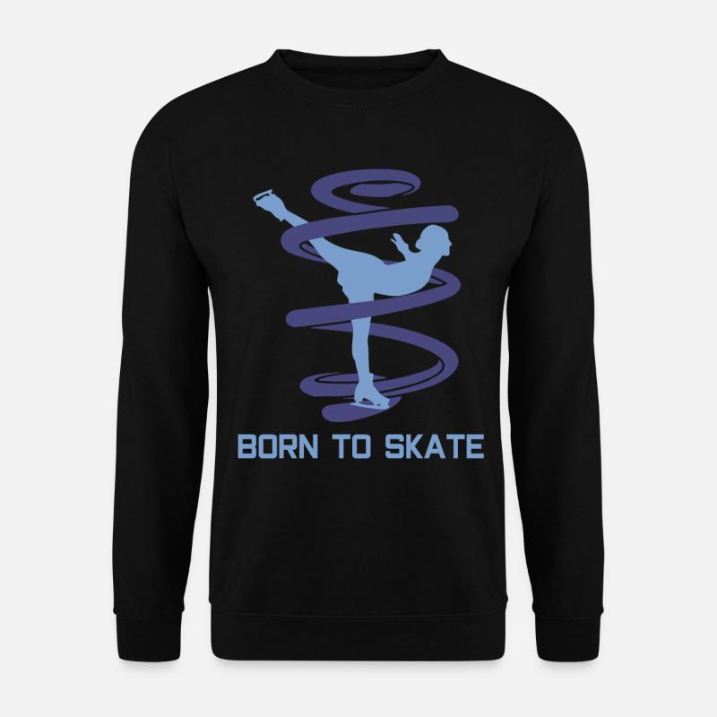 Figure skating skates figure - Unisex Sweatshirt - black