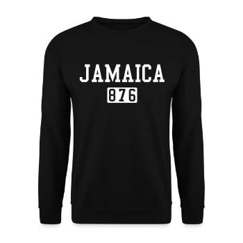 Cool Retro Jamaica - Sweat-shirt Unisexe - noir - Devant - Alina (178cm) & Michal (187cm)