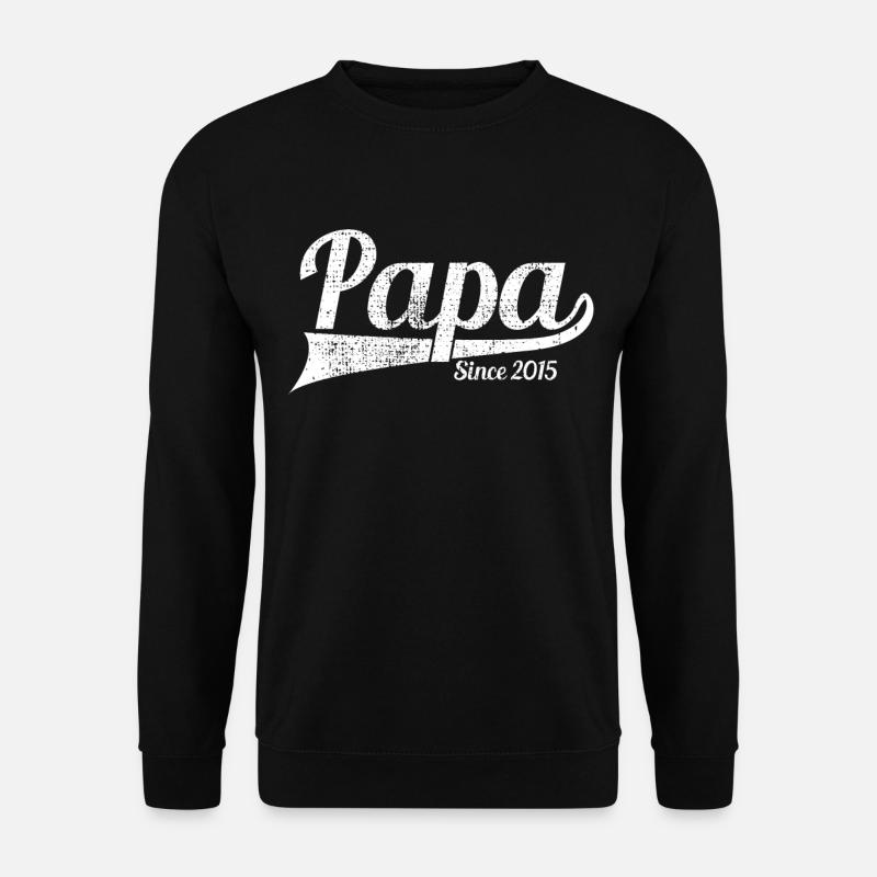 Dad Since 2015 - Unisex Sweatshirt - black