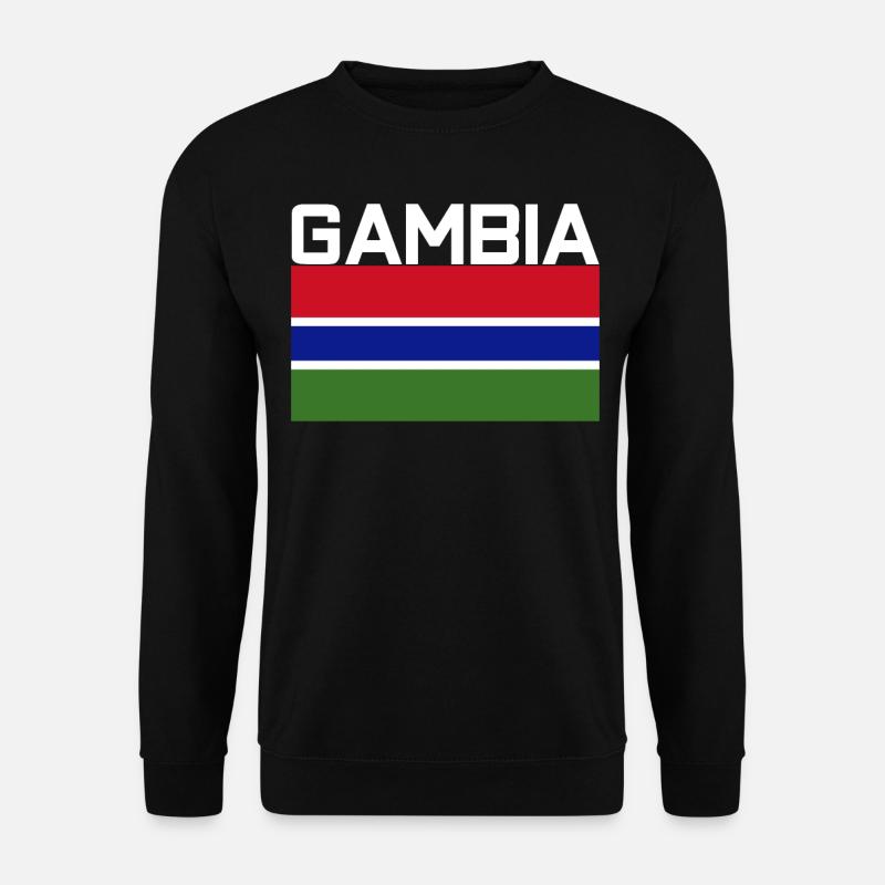 Gambia TShirt - Unisex Pullover - Schwarz