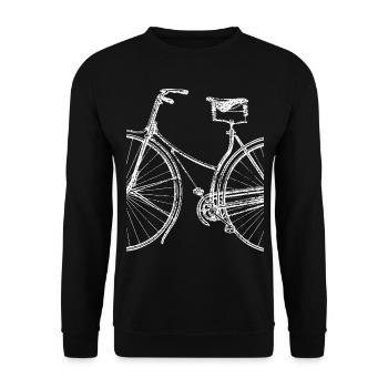 Design de vélo femmes - Sweat-shirt Unisexe - noir - Devant - Alina (178cm) & Michal (187cm)