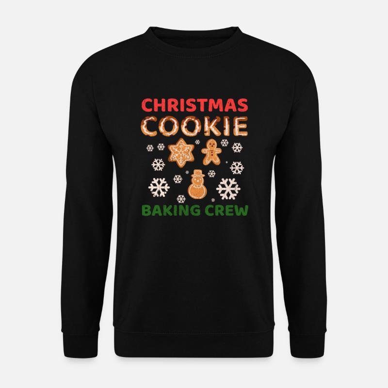 Gebaeck Plaetzchen Backen Weihnachten - Unisex Pullover - Schwarz