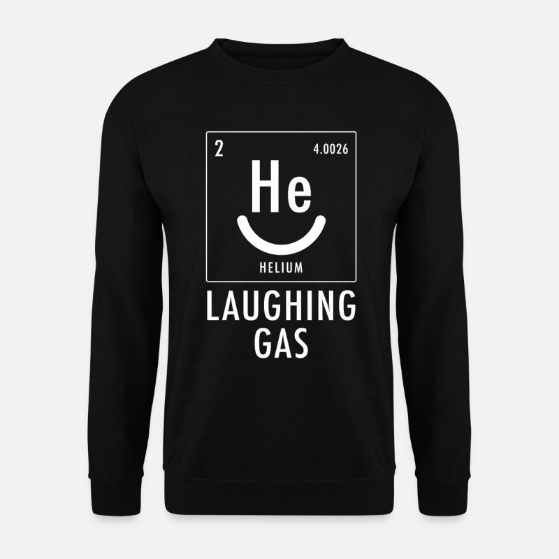 Lachgas Chemie Lehrer - Unisex Pullover - Schwarz