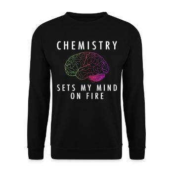 Professeur de chimie Professeur Amour - Sweat-shirt Unisexe - noir - Devant - Alina (178cm) & Michal (187cm)