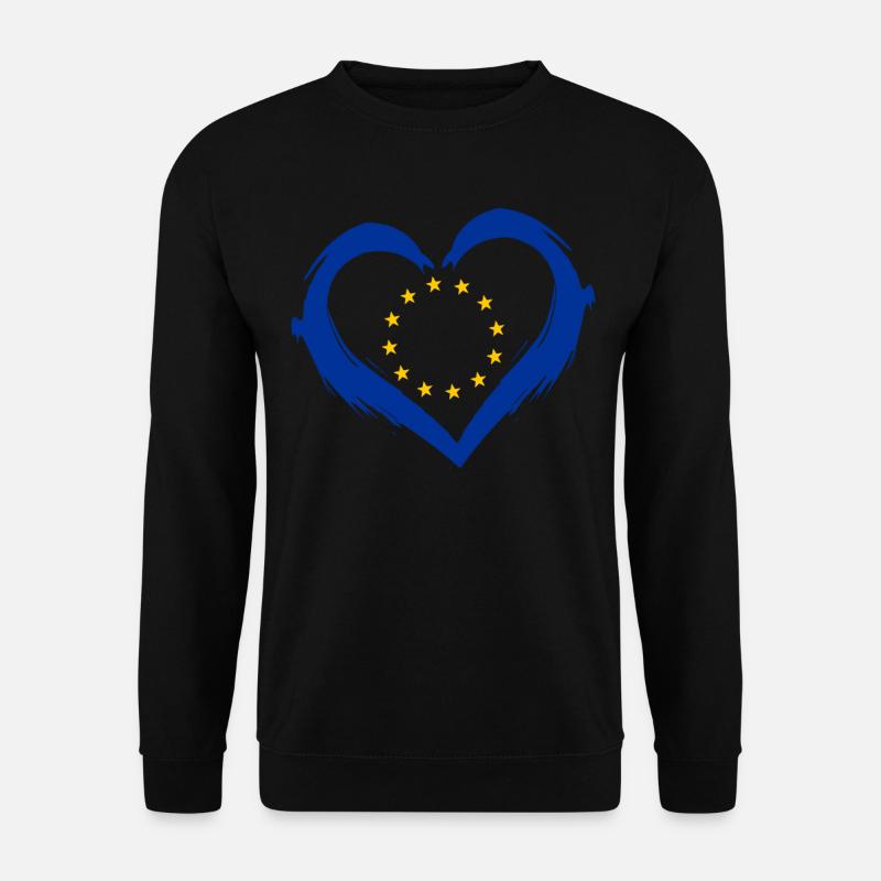 Europa - Unisex Pullover - Schwarz