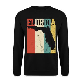 FLORIDA - Unisex Sweatshirt - black - Front - Alina (178cm) & Michal (187cm)