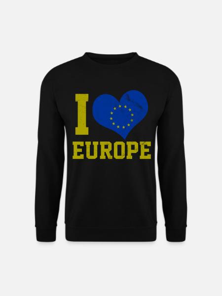 Ich liebe Europa - Unisex Pullover - Schwarz