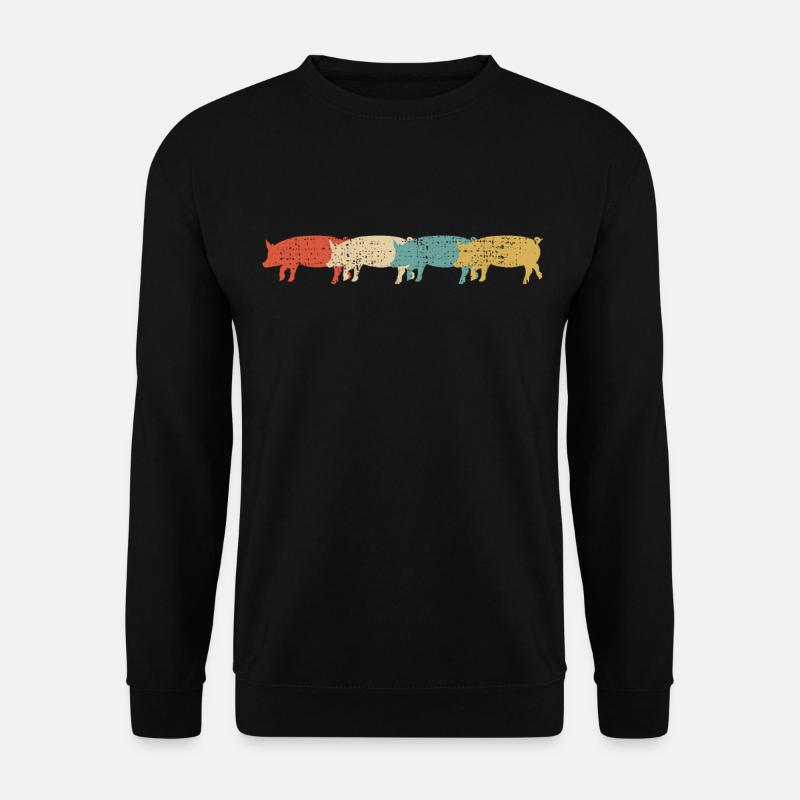 Schweine - Unisex Pullover - Schwarz