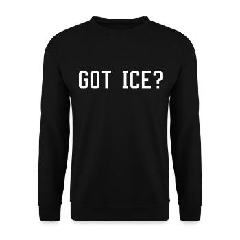 Ice - Unisex Sweatshirt - black - Front - Alina (178cm) & Michal (187cm)