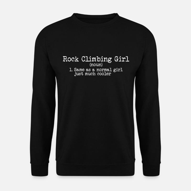 Climbing bouldering - Unisex Sweatshirt - black
