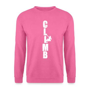 Grimpeur - Sweat-shirt Unisexe - rose - Devant