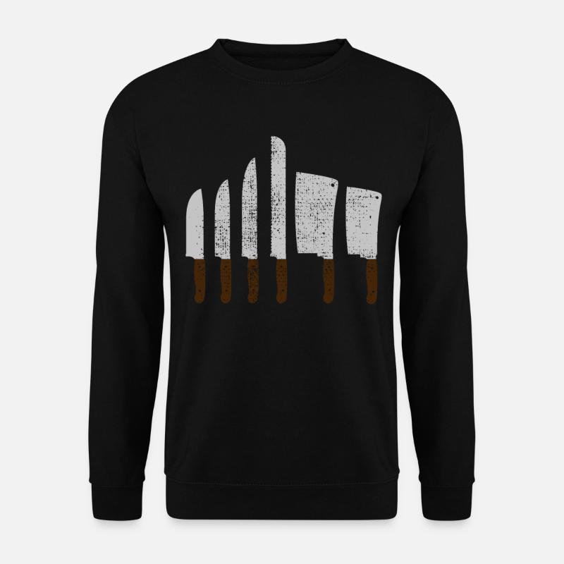 Steak Steakhouse Koch Metzger Messer - Unisex Pullover - Schwarz
