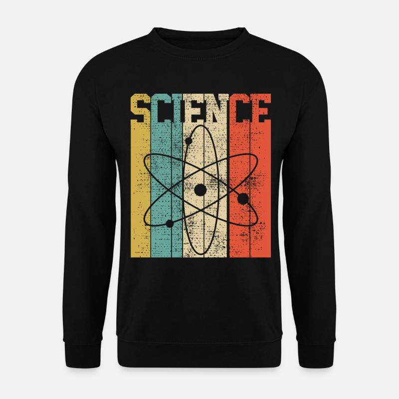 SCIENCE ATOM - Unisex Sweatshirt - black