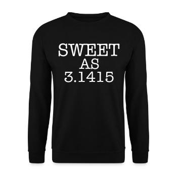 Mathe Zahl Pi - Unisex Pullover - Schwarz - Vorne - Alina (178cm) & Michal (187cm)