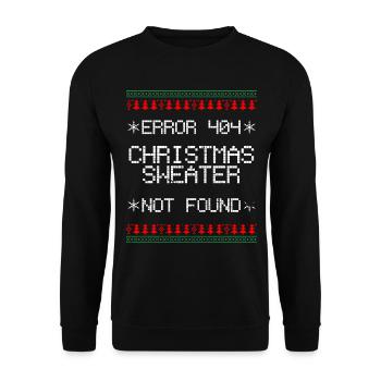 Informaticien de Noël - Sweat-shirt Unisexe - noir - Devant - Alina (178cm) & Michal (187cm)