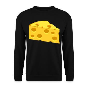 Fromage à trous - Sweat-shirt Unisexe - noir - Devant - Alina (178cm) & Michal (187cm)