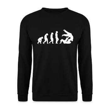 MMA Judo Evolution Shirt - Unisex Sweatshirt - black - Front - Alina (178cm) & Michal (187cm)