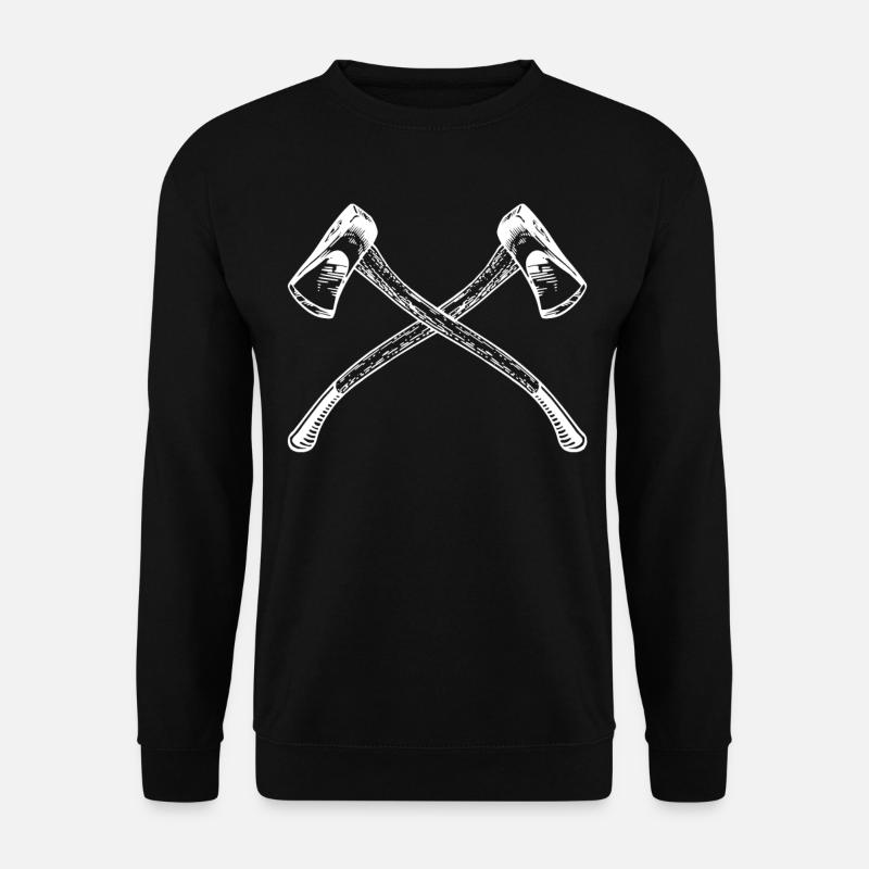 Holzfaeller Geschenk Axt Shirt - Unisex Pullover - Schwarz