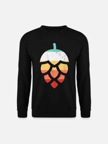 Houblon rétro - Sweat-shirt Unisexe - noir