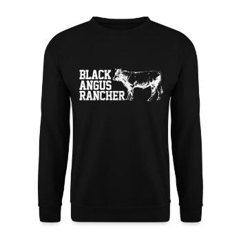 Angus Round Steak Steakhouse Grill - Sweat-shirt Unisexe - noir - Devant - Alina (178cm) & Michal (187cm)