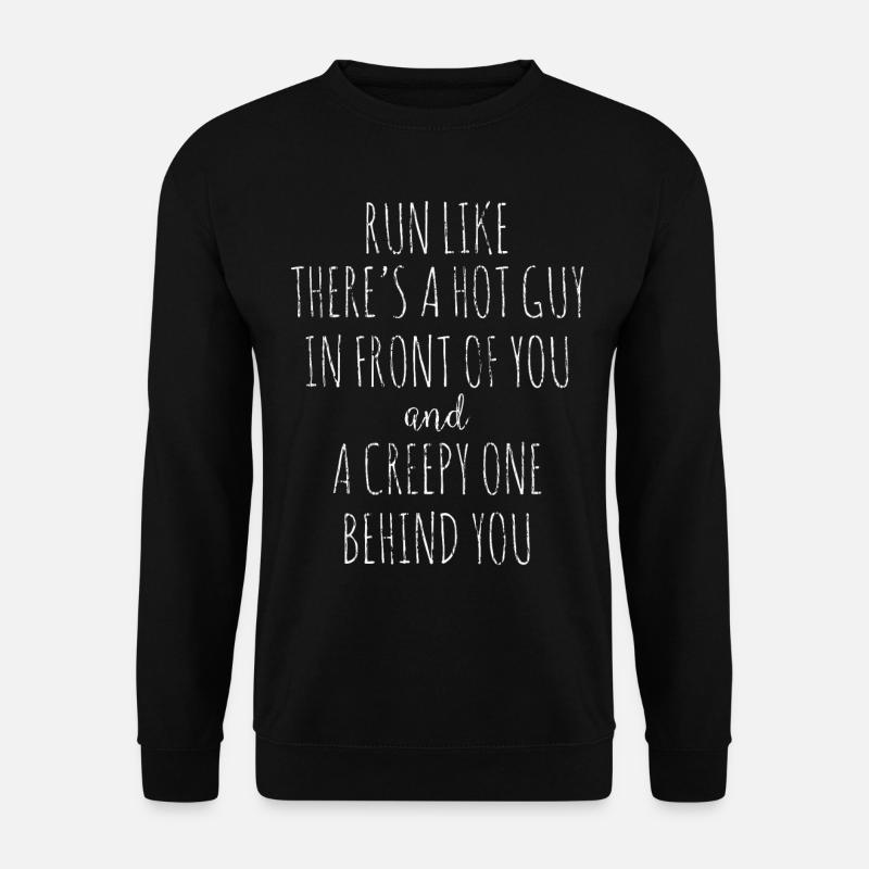 Joggen Abnehmen Ausdauer Spruch Motivation - Unisex Pullover - Schwarz