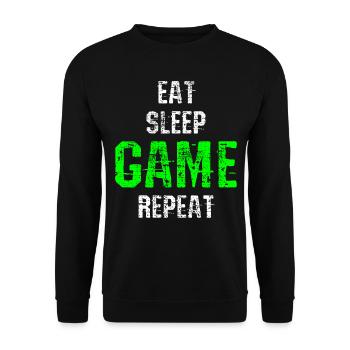 Gamer - Sweat-shirt Unisexe - noir - Devant - Alina (178cm) & Michal (187cm)