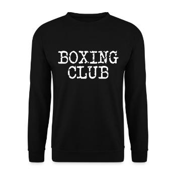 club de boxe - Sweat-shirt Unisexe - noir - Devant - Alina (178cm) & Michal (187cm)