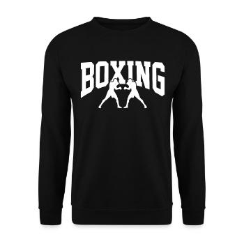 Boxen Kampf - Unisex Pullover - Schwarz - Vorne - Alina (178cm) & Michal (187cm)